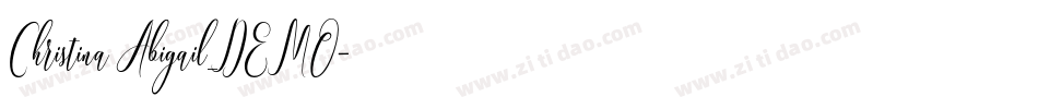 Christina Abigail_DEMO字体转换